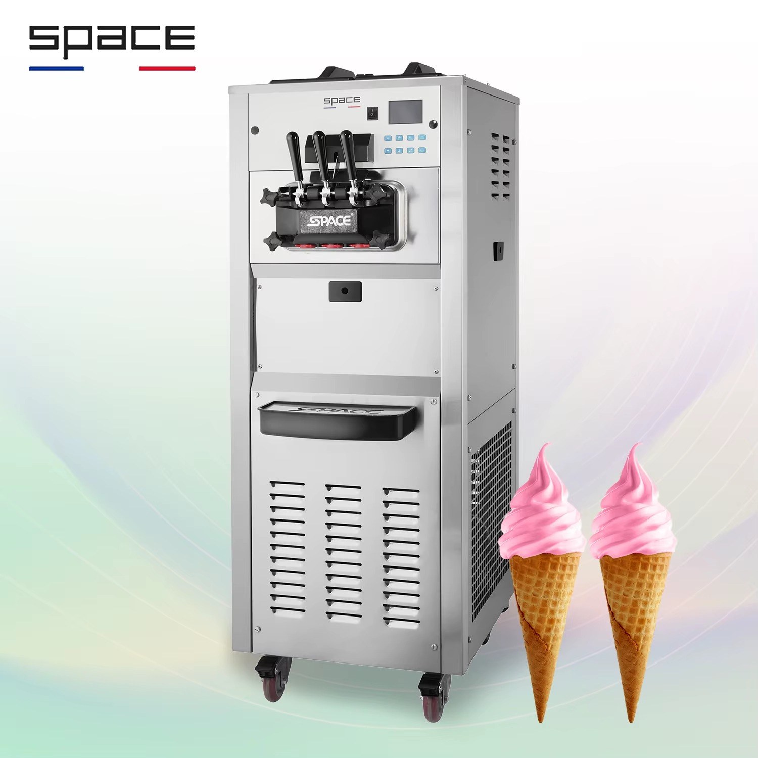 SPACE 6240 soft serve machine with soft serve cones