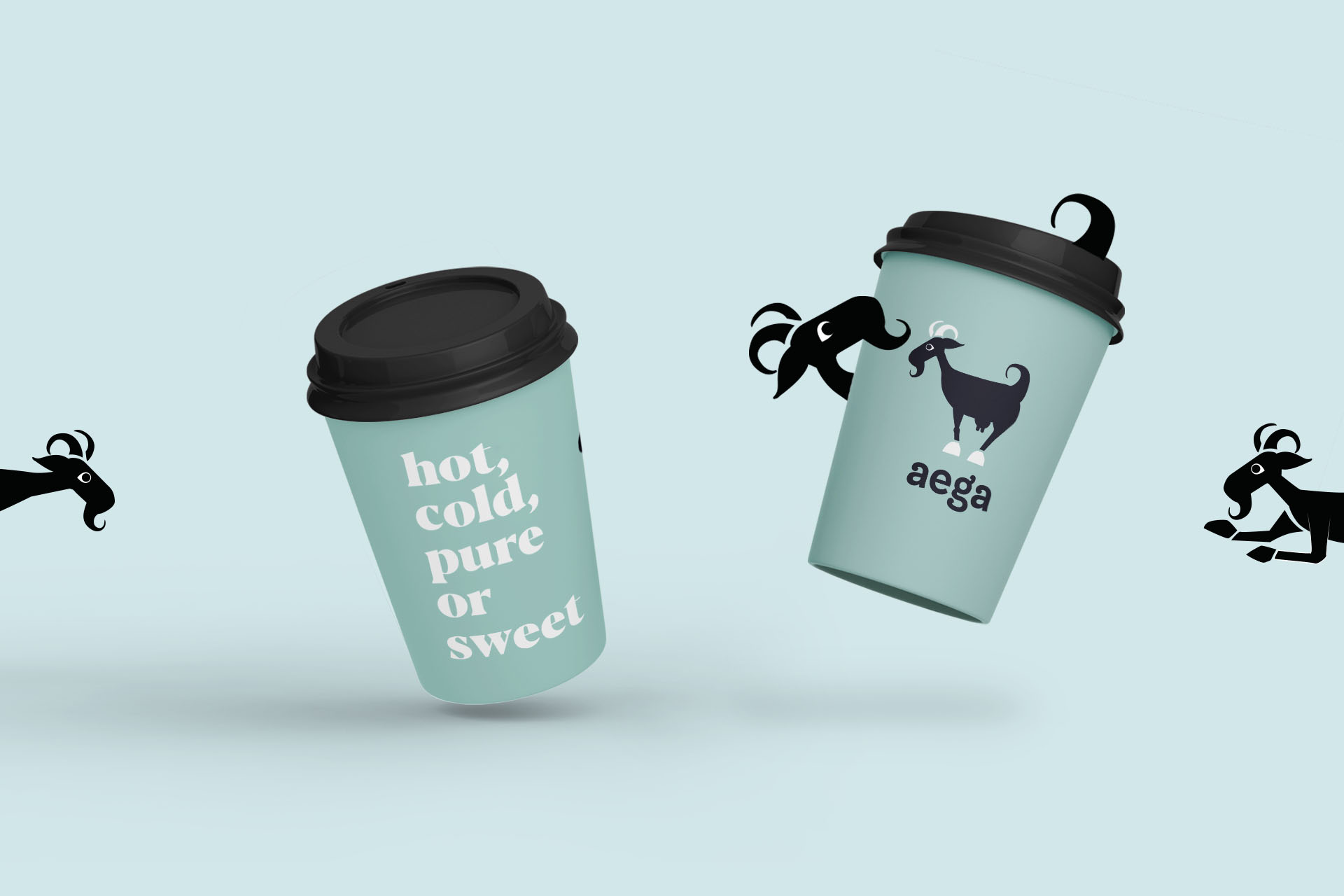 AEGA coffee cups – hot, cold, pure or sweet